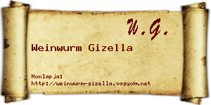 Weinwurm Gizella névjegykártya